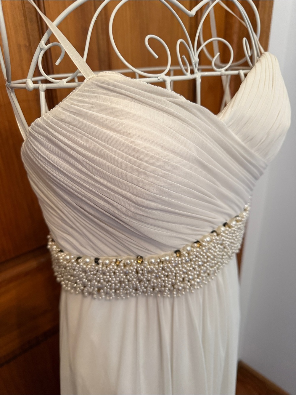 NWT Cach’e Elegant Beaded Waist Evening Dress fully-lined size 2